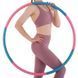Обруч для похудения разборной Хула Хуп Hula Hoop JS-6015 6 секций розовый-голубой