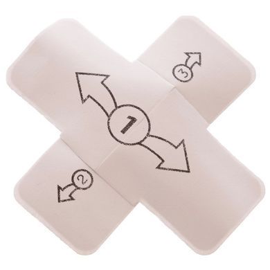Кинезио тейп преднарезанный для направленного обезболивания KT TAPE PRO X Kinesio tape XSTRIP 15шт черный