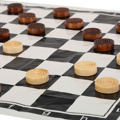 Шашки с виниловым игровым полем Zelart 3107-29