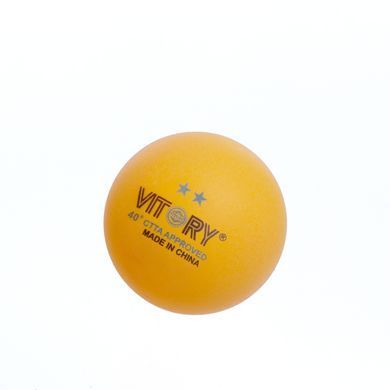 Набір м'ячів для настільного тенісу VITORY 40+ 2star MT-1892 колір жовтий