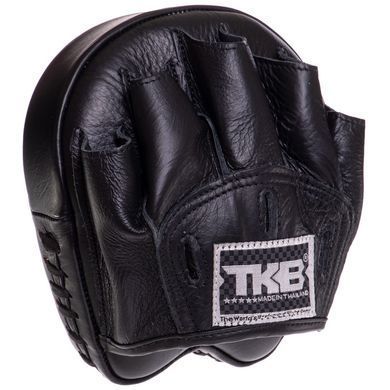 Мини-лапа боксерская изогнутая тренировочная кожа TOP KING Professional TKFMP цвет синий