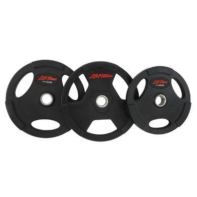 Блины диски обрезиненные с тройным хватом и металлической втулкой LIFE FITNESS SC-80154B-25 51мм 25кг черный