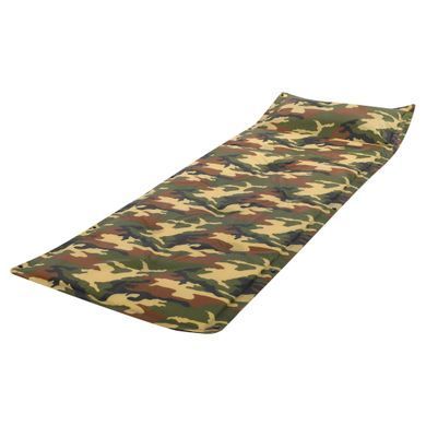 Килимок туристичний самонадувний з подушкою Zelart TY-0560 185х60х2,5см камуфляж
