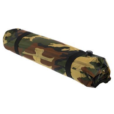 Килимок туристичний самонадувний з подушкою Zelart TY-0560 185х60х2,5см камуфляж