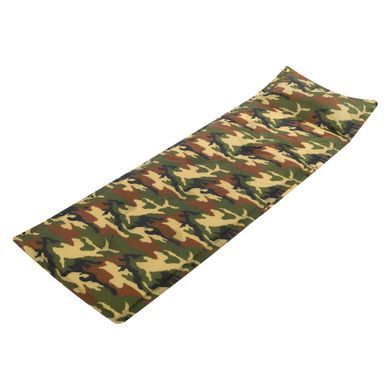 Килимок туристичний самонадувний з подушкою Zelart TY-0560 185х60х2,5см камуфляж