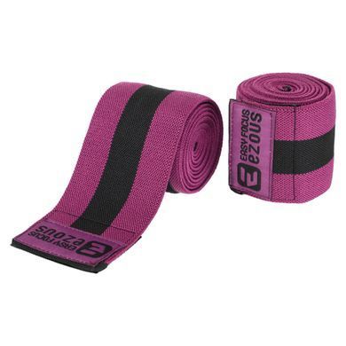 Коленные бинты для приседаний BUNDLED KNEECAP EZOUS A-10 цвет черный-фиолетовый