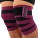 Коленные бинты для приседаний BUNDLED KNEECAP EZOUS A-10 цвет черный-фиолетовый
