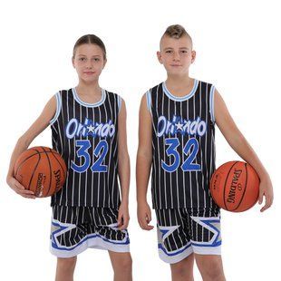 Форма баскетбольная детская NBA клуб Orlando Magic 32 BA-9827 размер XL цвет черный-белый