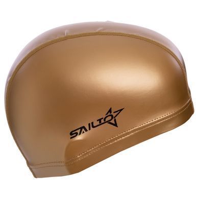 Шапочка для плавания текстильная с покрытием PU юниорская SAILTO PL-5571 цвета в ассортименте