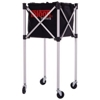 Корзина для теннисных мячей TENNIS BALL CART на 180 мячей TELOON T113-180 черный-серебряный