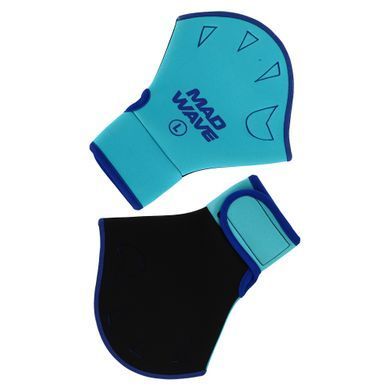 Акваперчатки для аквафитнеса Aquafitness gloves MadWave M082906 размер S цвет бирюзовый
