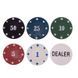Набор для покера в металлической коробке Poker game set Zelart IG-6612 120 фишек