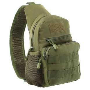 Сумка-слинг тактическая с одной лямкой Military Rangers ZK-9102 цвет оливковый