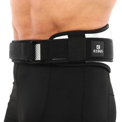 Пояс атлетический текстильный EZOUS CARBON FIBER BELT WITH WAIST PAD O-08 размер S