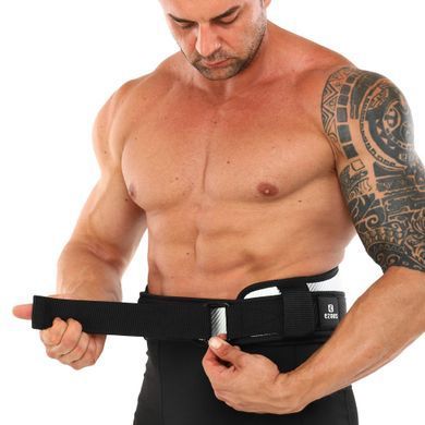 Пояс атлетический текстильный EZOUS CARBON FIBER BELT WITH WAIST PAD O-08 размер S