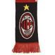 Шарф болельщика зимний с символикой футбольного клуба AC MILAN Zelart FB-3033 красный-черный