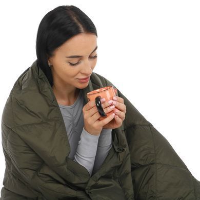 Ковдра мультифункціональна 3в1 CAMPING MULTIFUNCTIONAL PUFFY BLANKET 4Monster C-PBF-140 колір синій
