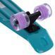 Пенні борд Penny Board круїзер пластиковий з колесами які світяться FISH SK-405-11 м&rsquo;ятний-чорний-фіолетовий