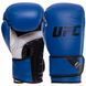 Рукавиці боксерські на липучці PU UFC PRO Fitness UHK-75036 розмір 14 унції колір синій