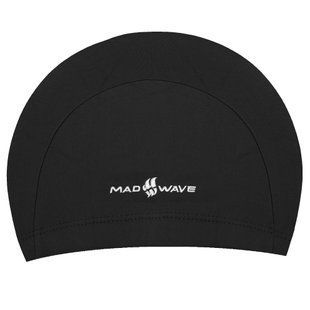 Шапочка для плавання текстильна юніорська MadWave Lycra Junior M052001 колір чорний