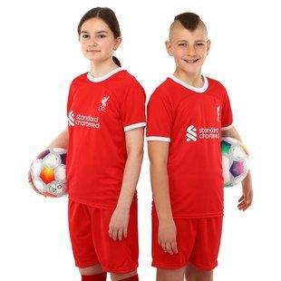 Форма футбольна дитяча із символікою футбольного клубу LIVERPOOL домашня 2024 Zelart CO-6327 розмір 20, вік 6років, зріст 110-115