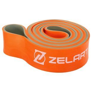 Гума петля для підтягувань та тренувань стрічка силова Zelart POWER LOOP FI-5439-5 колір помаранчевий