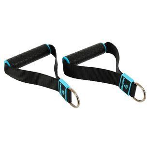 Ручки для эспандеров резинок и тренажеров STRAP HANDLE PRO LiveUp LP8192J 2шт черный