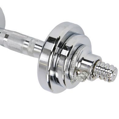 Гантели разборные стальные хромированные 10кг Zelart TA-8059-10 2шт по 5кг хром