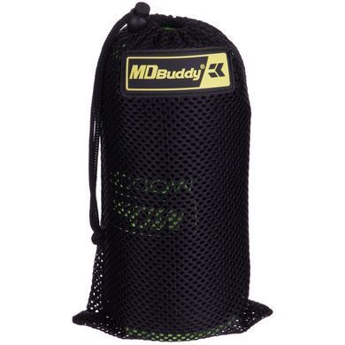 Пояс для похудения SWEATY BELT MDbuddy FI-2636 размер 110смх20смх3мм черный-салатовый
