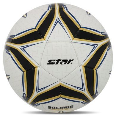 М'яч футбольний STAR POLARIS GOLD SB4065C колір білий-чорний-золотий