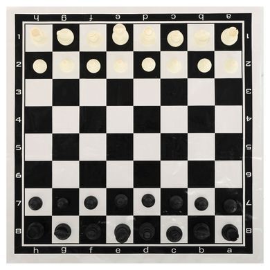 Шахматы настольная игра пластиковые с виниловым игровым полем Zelart IG-3105C размер пешки 2,6 см