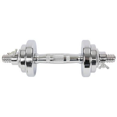 Гантели разборные стальные хромированные 10кг Zelart TA-8059-10 2шт по 5кг хром