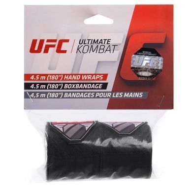 Бинты боксерские хлопок с эластаном 2штуки UFC Contender UHK-69760 4,5м черный