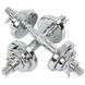 Гантели разборные стальные хромированные 10кг Zelart TA-8059-10 2шт по 5кг хром