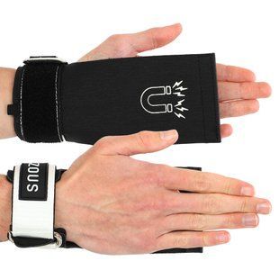 Накладки для подтягивания и тяги HAND GRIPS STRONG FRICTION EZOUS D-12 цвет черный-белый