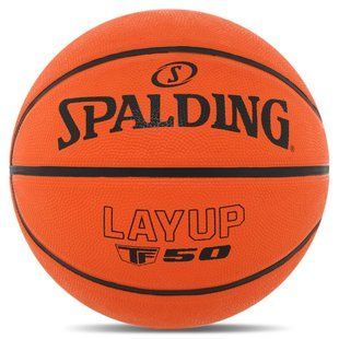 М'яч баскетбольний гумовий SPALDING LAYUP TF-50 84332Z колір помаранчевий