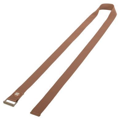 Ремень для йоги с металлической пряжкой BLOOM YOGA STRAP LB7086 цвет коричневый