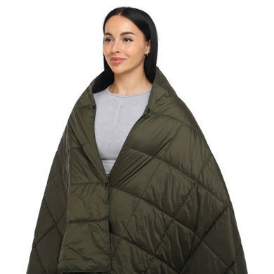 Ковдра мультифункціональна 3в1 CAMPING MULTIFUNCTIONAL PUFFY BLANKET 4Monster C-PBF-144 колір оливковий