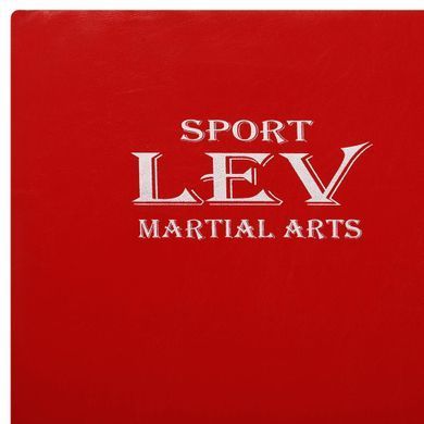 Мат спортивний гімнастичний у чохлі з PVC LEV LV-1810 розмір 1x1м x10см червоний-білий