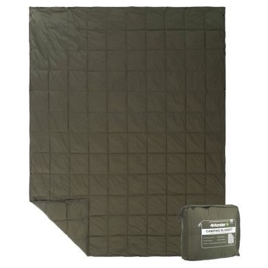 Ковдра мультифункціональна 3в1 CAMPING MULTIFUNCTIONAL PUFFY BLANKET 4Monster C-PBF-144 колір оливковий