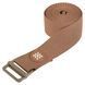 Ремень для йоги с металлической пряжкой BLOOM YOGA STRAP LB7086 цвет коричневый