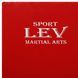 Мат спортивний гімнастичний у чохлі з PVC LEV LV-1810 розмір 1x1м x10см червоний-білий