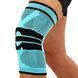Наколенник бандаж з силіконовим кільцем MUTE 9065 розмір M колір бірюзовий-чорний