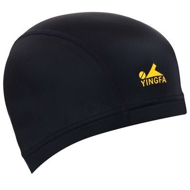 Шапочка для плавання текстильна YINGFA C0075 колір чорний
