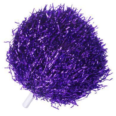 Помпоны нитевидные блестящие для чирлидинга и танцев с ручками Zelart Pom-Poms C-1680 цвет серебряный