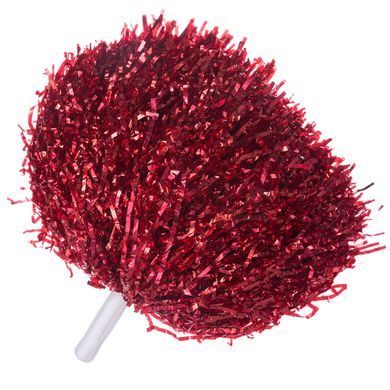 Помпоны нитевидные блестящие для чирлидинга и танцев с ручками Zelart Pom-Poms C-1680 цвет серебряный