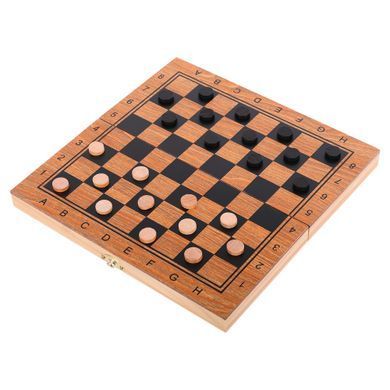 Шахматы шашки нарды 3 в 1 набор настольных игр деревянные ZOOCEN ZC7224 размер 24см x 24см х 2см