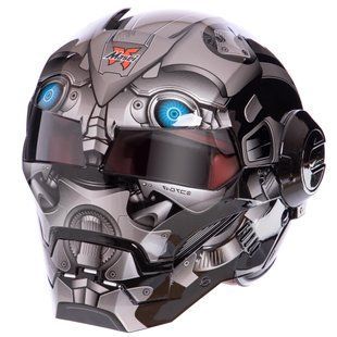 Мотошолом інтеграл (full face) Masei Трансформер Бамблбі M-2289 M-XL чорний