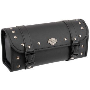 Кофр-тубус Батон передний для мотоцикла из экокожи Tool Bag HARLEY DAVIDSON H14 1шт 30х12х9см черный