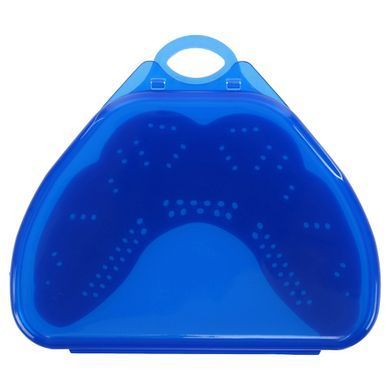 Капа перфорированная одночелюстная Perforated mouthguar в футляре Zelart BO-7419 цвет фиолетовый